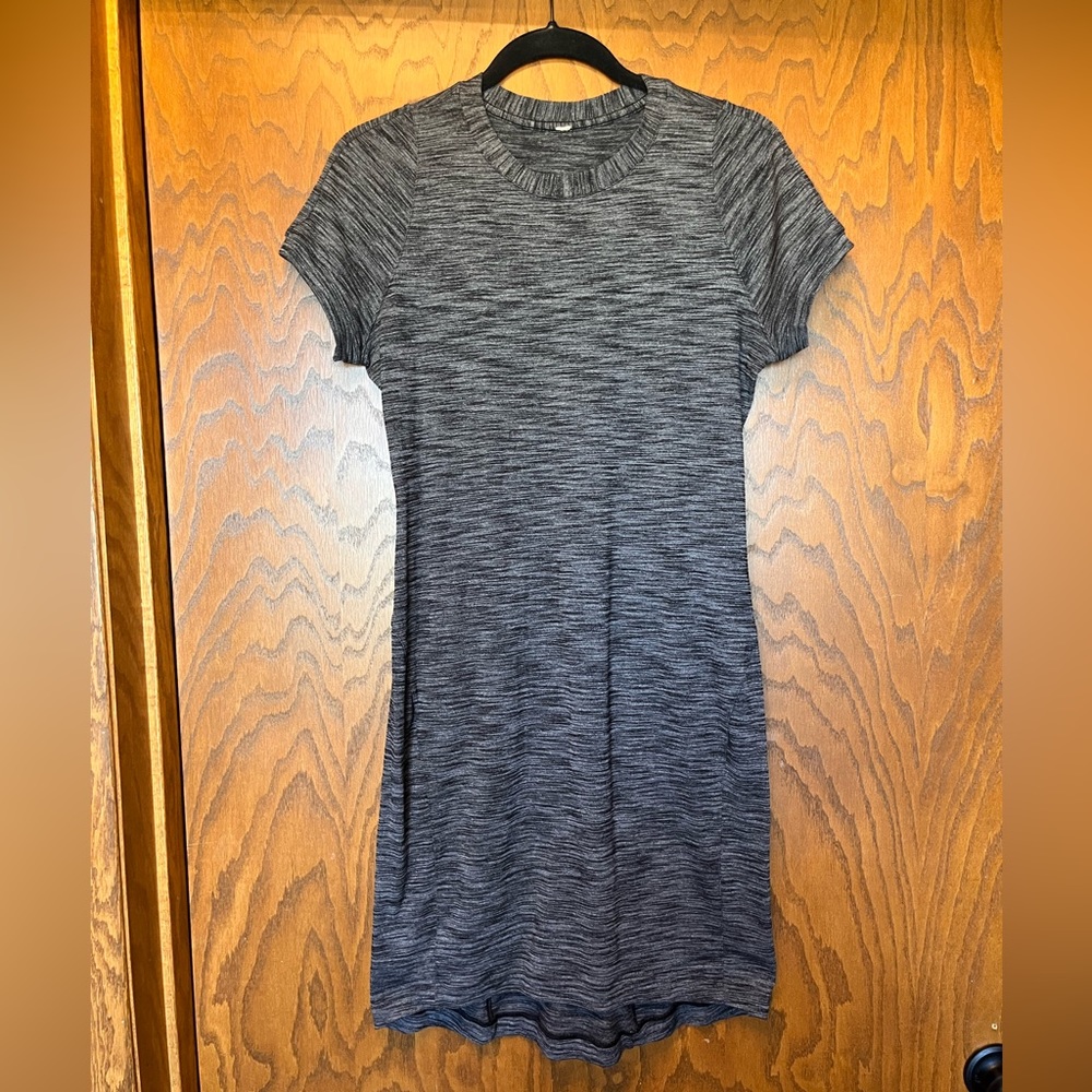 Lululemon & Go Where-To Dress | Heathered Black | 8